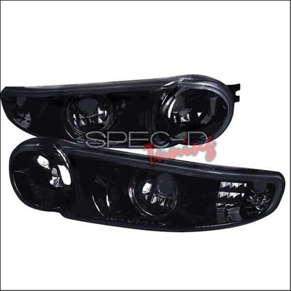 Overtime Bumper Light Glossy Black with Smoke for 00 to 05 GMC Yukon Denali, 10 x 12 x 18 in. OV508447